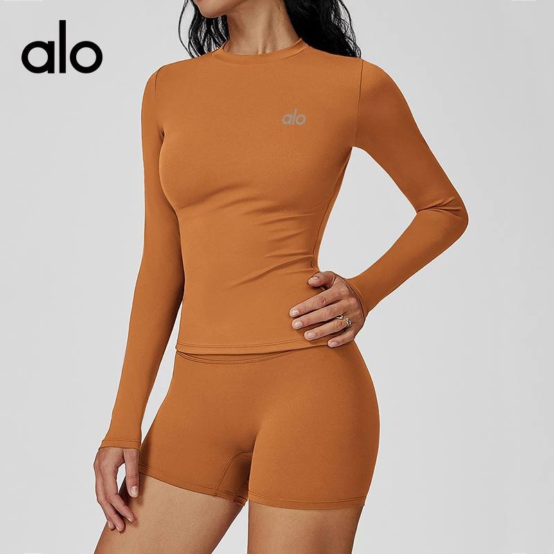 Alo long sleeve yoga navy