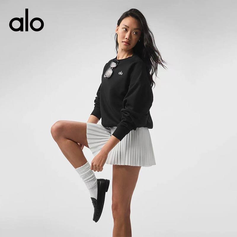 Alo long sleeve lounge brown yoga