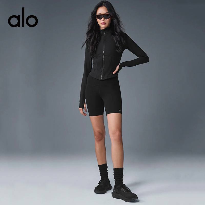 Alo jacket training white yoga