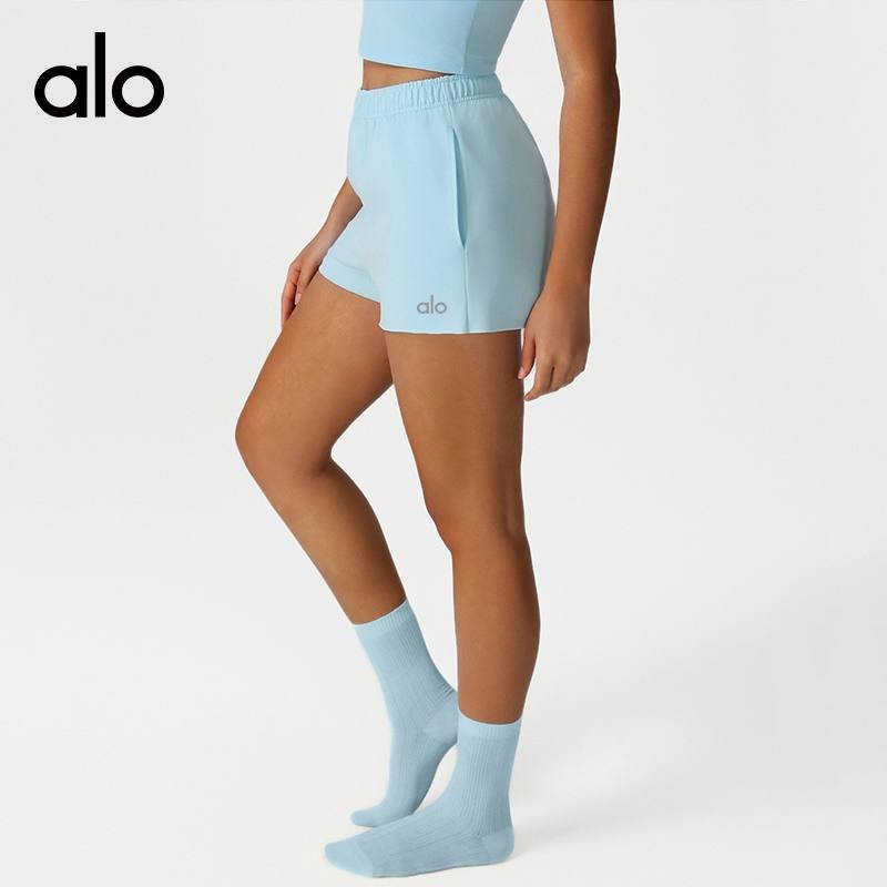 Alo shorts lounge brown yoga