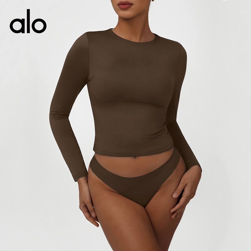 Alo long sleeve everyday light blue yoga