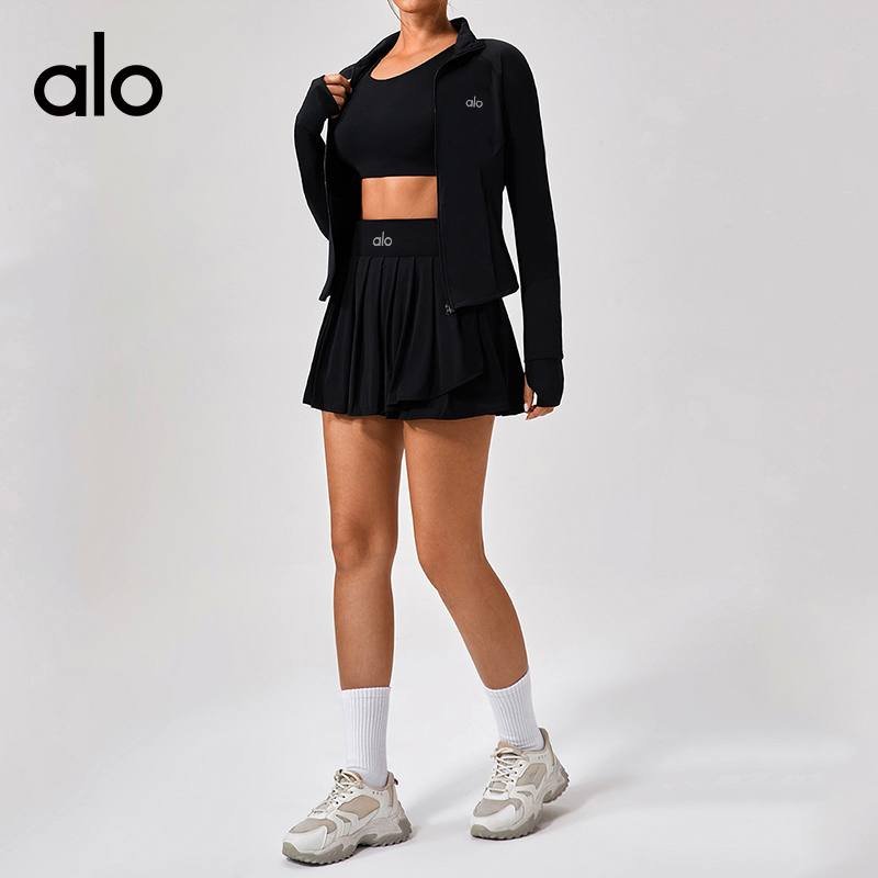 Alo long sleeve studio pink yoga