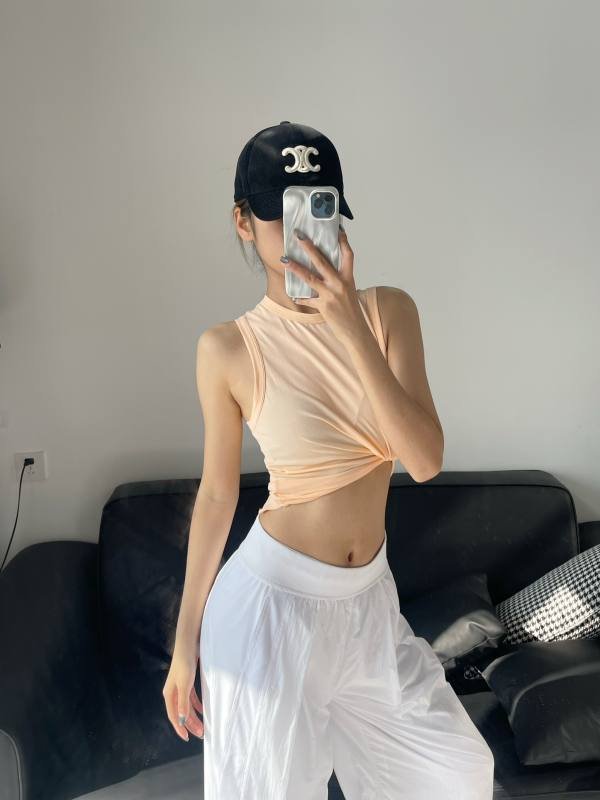 Lululemon tank lounge pêche