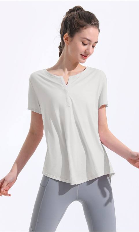 Lululemon t-shirt yoga bleu clair