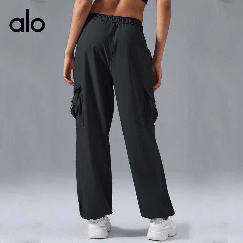 Alo Leggings aloyoga casual pants with drawstring two-wear running fitness pants loose sports overalls