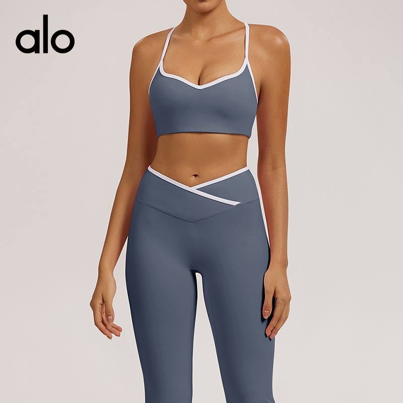 Alo Airlift khaki sports bra photo 3