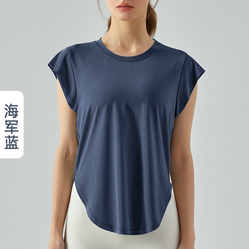 Camiseta Lululemon todos los días blanca y lavanda