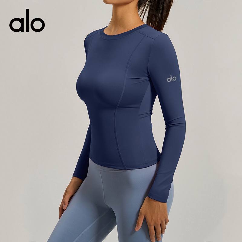 Alo long sleeve yoga purple