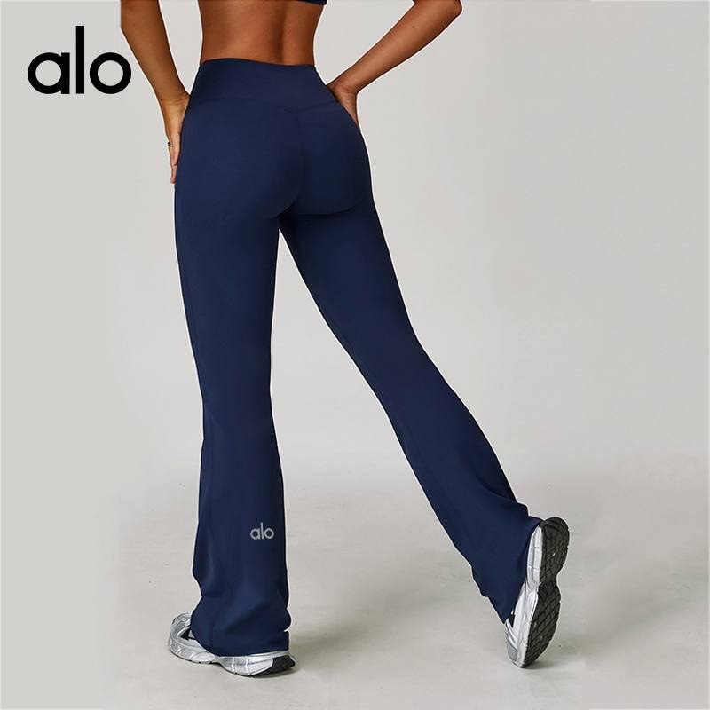Alo Leggings aloyoga high waist yoga tight wide leg flared pants running sports fitness bootcut