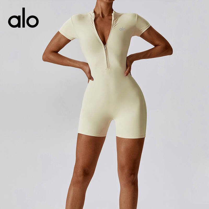 Alo set studio light blue and brown yoga