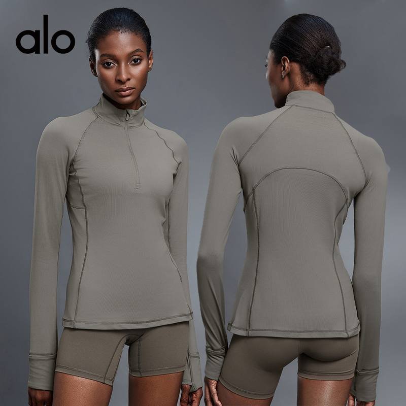 Alo long sleeve yoga pink