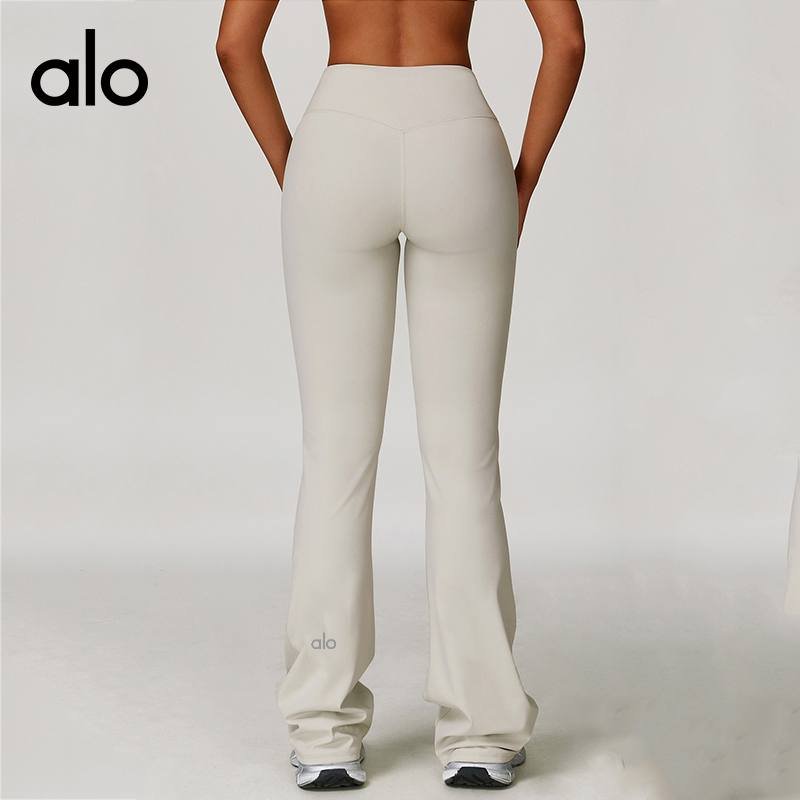 Alo Leggings aloyoga high waist yoga tight wide leg flared pants running sports fitness bootcut