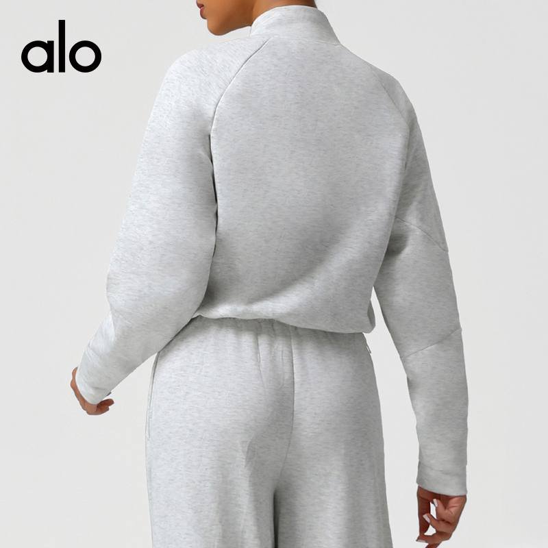 Alo long sleeve lounge yellow yoga