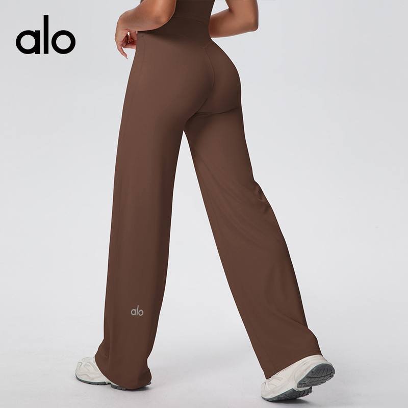 Alo leggings lounge blue magenta brown yoga
