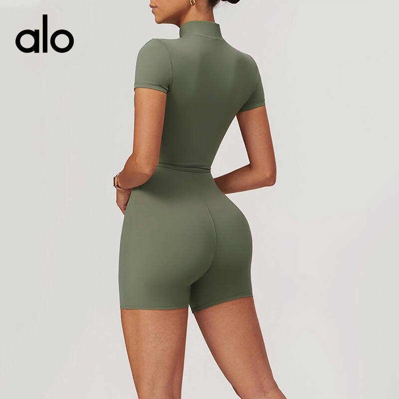 Alo set studio light blue and brown yoga