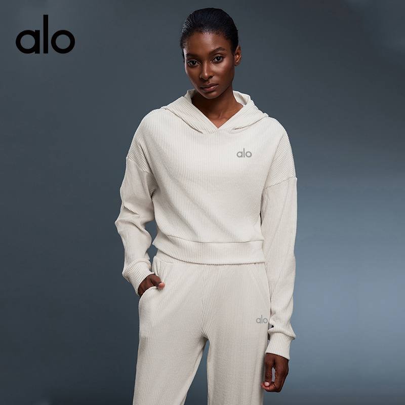 Alo jacket lounge light gray yoga
