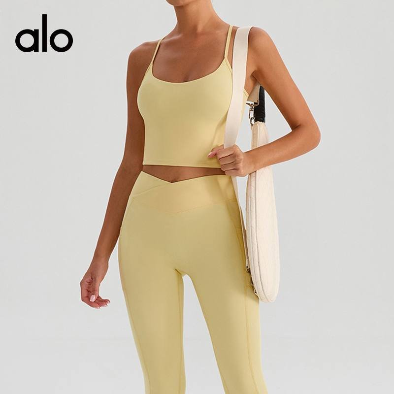 Alo tank yoga red