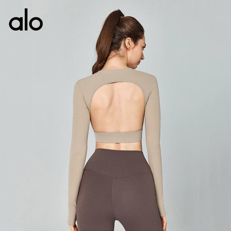 Alo long sleeve yoga magenta