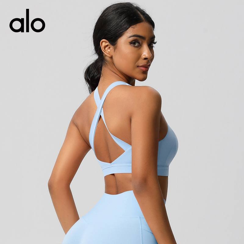 Alo dark grey sports bra photo 2
