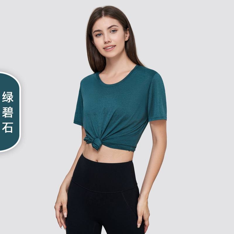 Camiseta Lululemon todos los días blanco azul claro