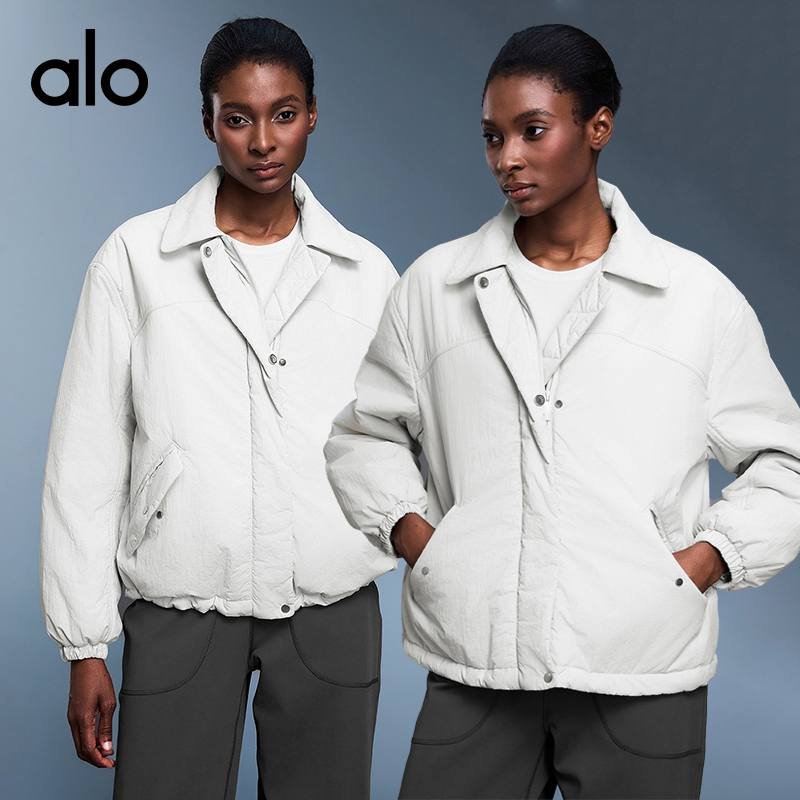 Alo jacket lounge white yoga