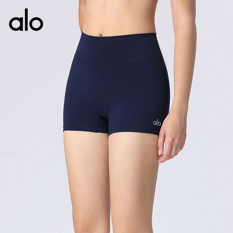 Short de yoga Alo marron et marine