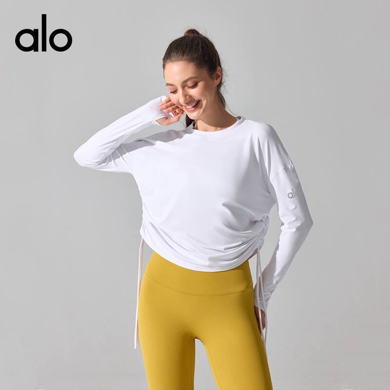 Alo long sleeve yoga white