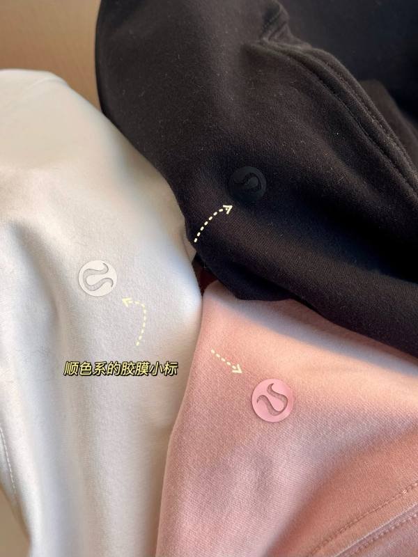 Lululemon long sleeve everyday black white pink yoga