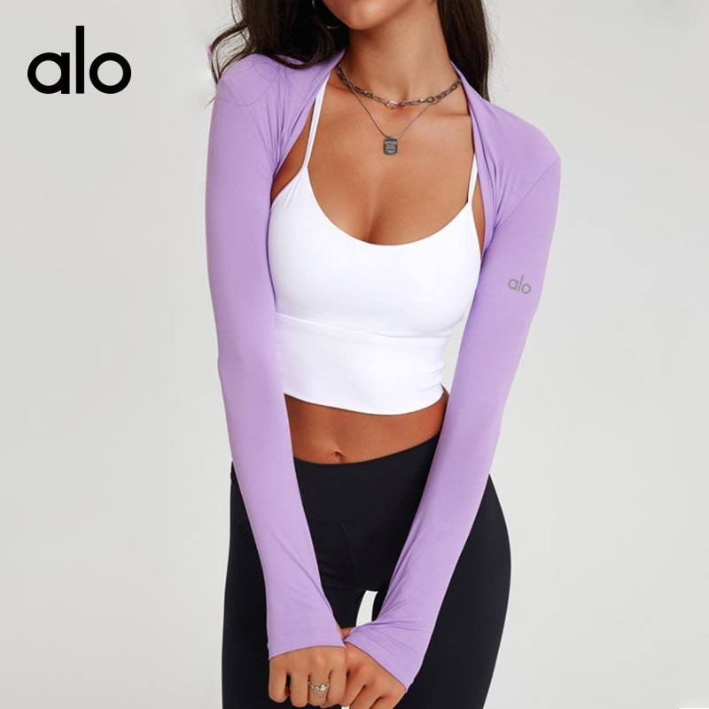 Alo long sleeve yoga lavender