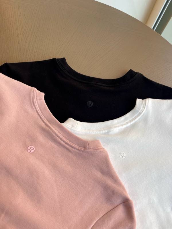 Lululemon long sleeve everyday black white pink yoga