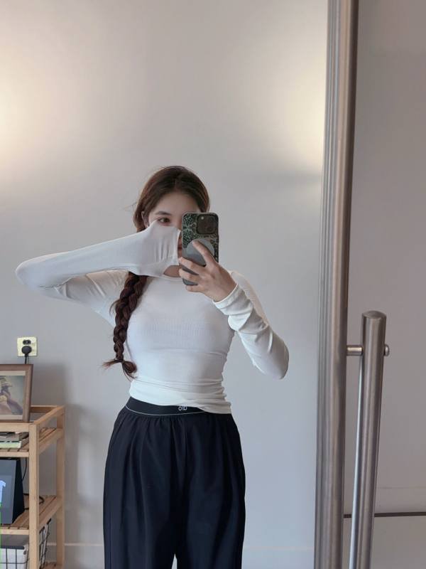 Alo Ribbed Modal Long Sleeve long sleeve everyday white yoga