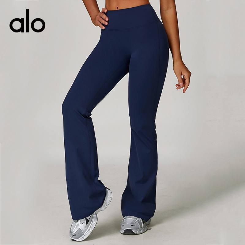 Alo Leggings aloyoga high waist yoga tight wide leg flared pants running sports fitness bootcut