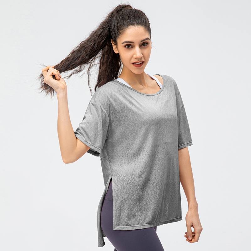 Camiseta Lululemon yoga negra y gris