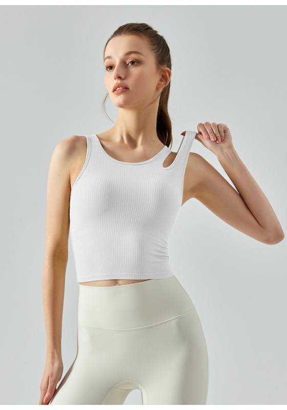 Lululemon tanque yoga blanco y negro