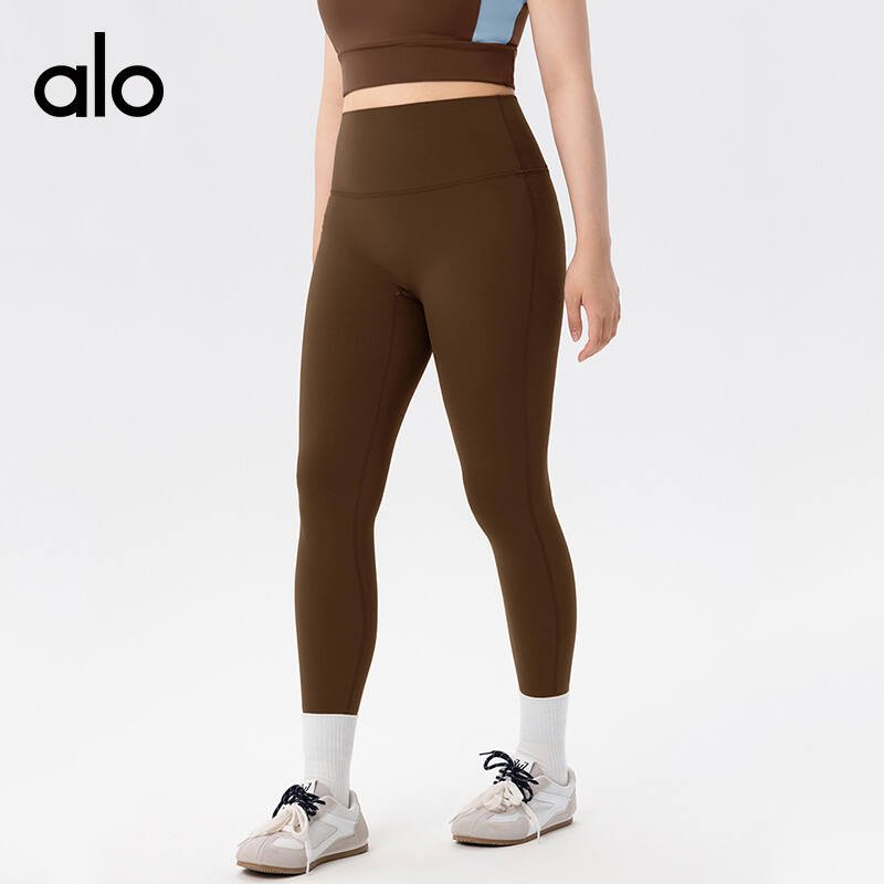 Alo Airlift leggings training periwinkle blue and charcoal gray yoga