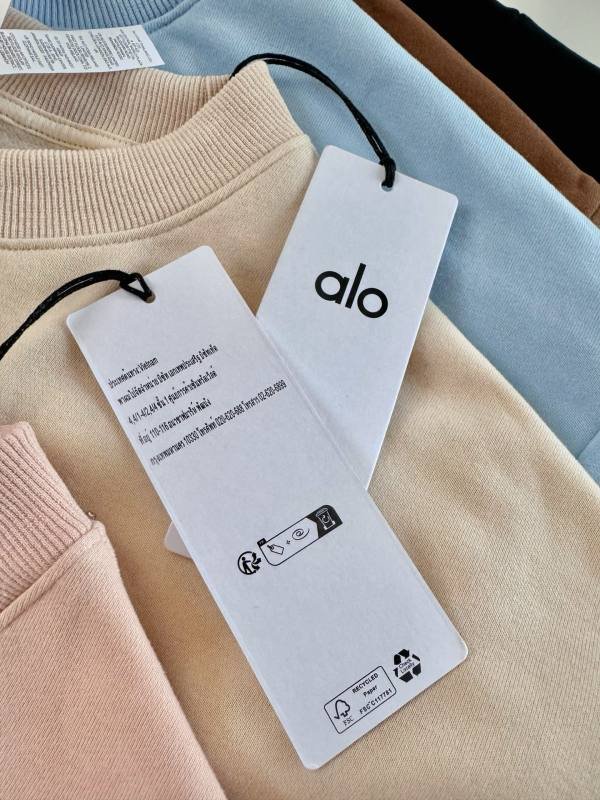 Alo long sleeve lounge pink