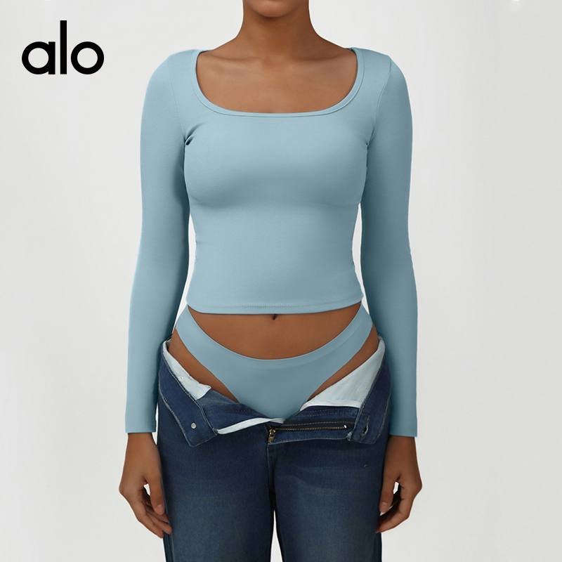 Alo long sleeve everyday light pink yoga