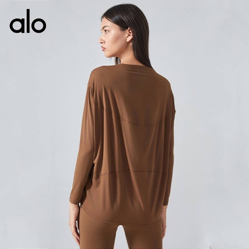 Alo long sleeve lounge green