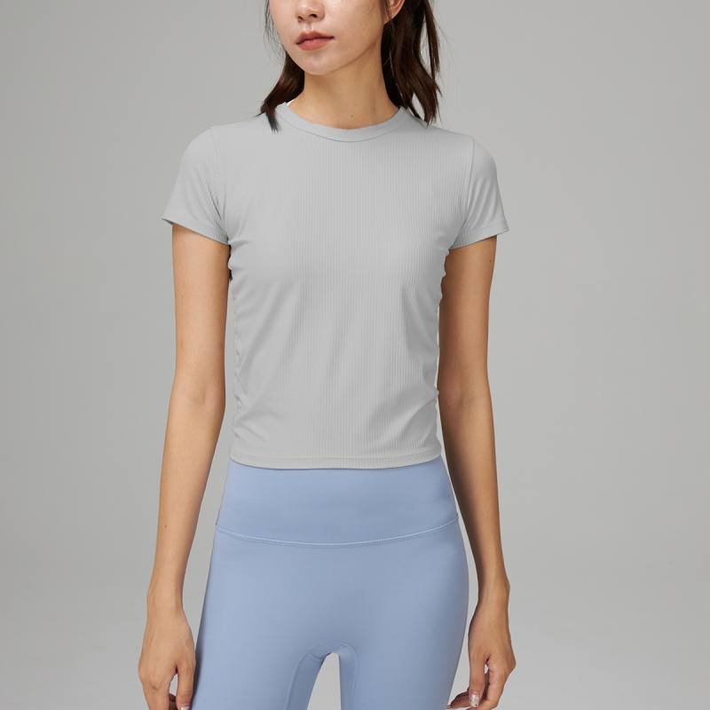 Lululemon All It Takes t-shirt yoga light gray