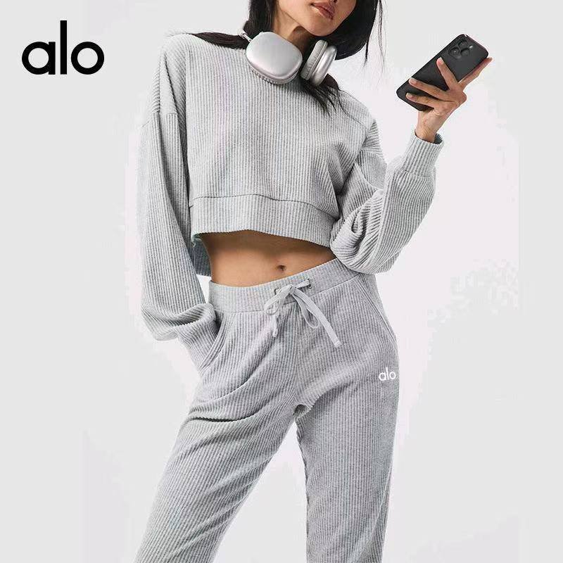 Alo set lounge black yoga