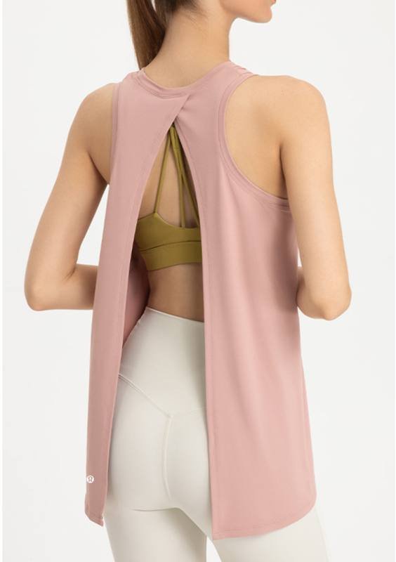 Canotta Lululemon yoga giallo chiaro