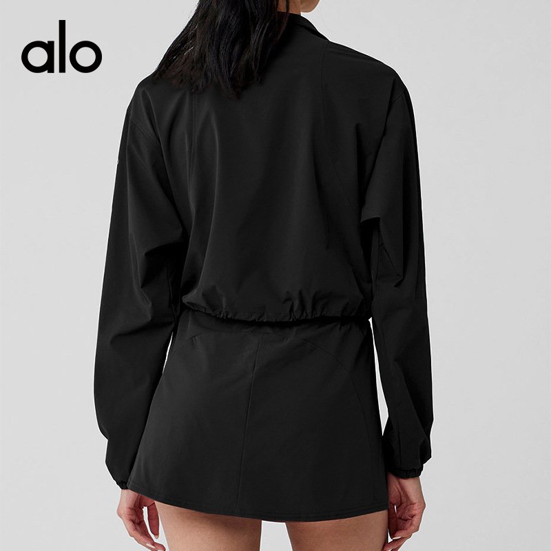 Alo long sleeve training brown yoga