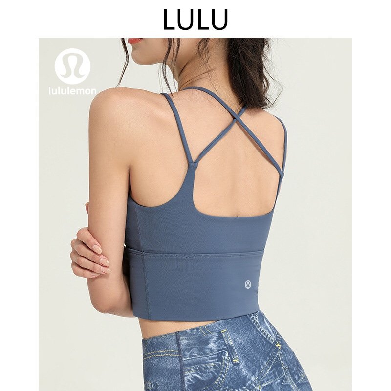 Lululemon tanque yoga azul