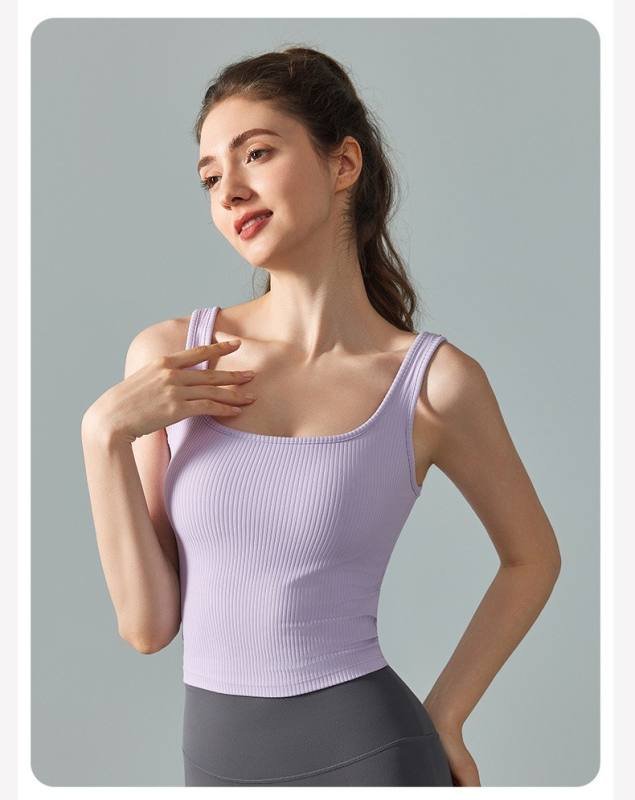 Lululemon tanque yoga azul claro