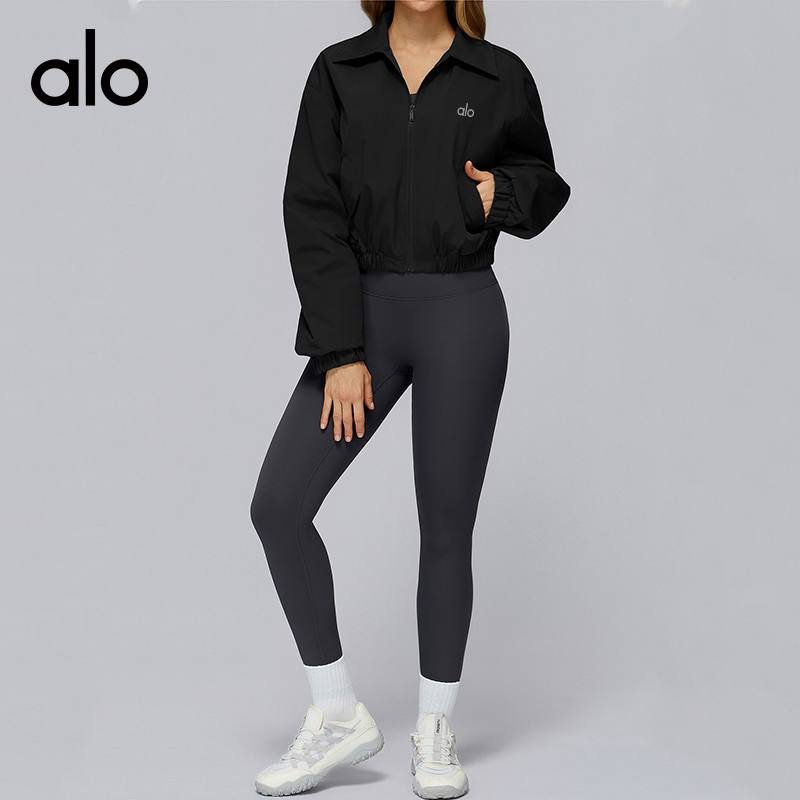 Alo jacket everyday olive brown yoga
