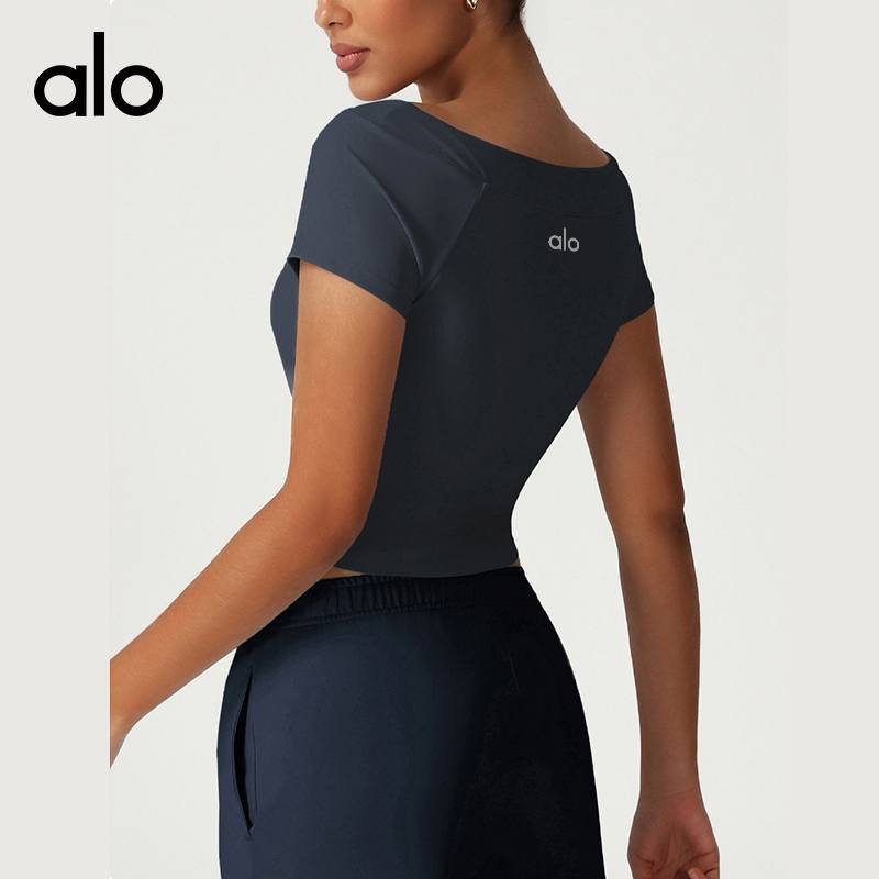 Alo camiseta lounge marrom