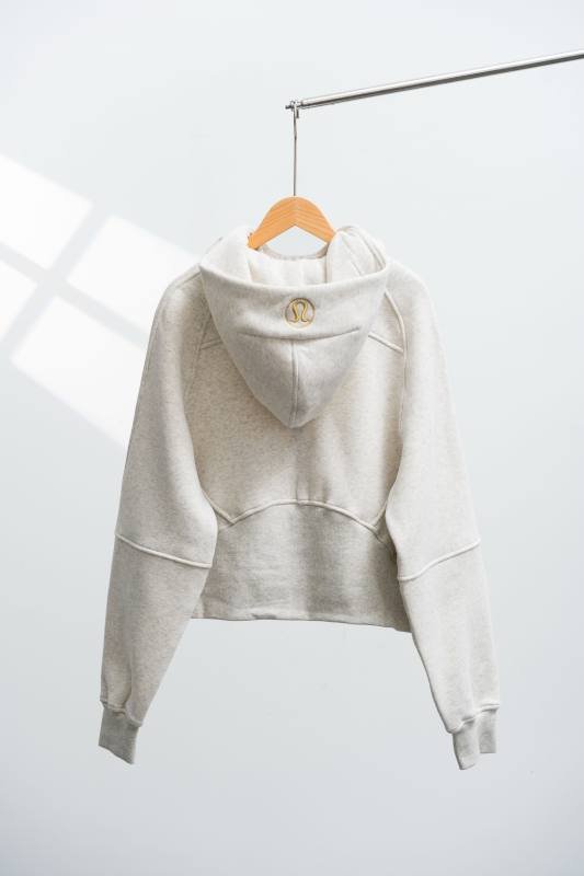 Lululemon Scuba chaqueta lounge gris jaspeado claro