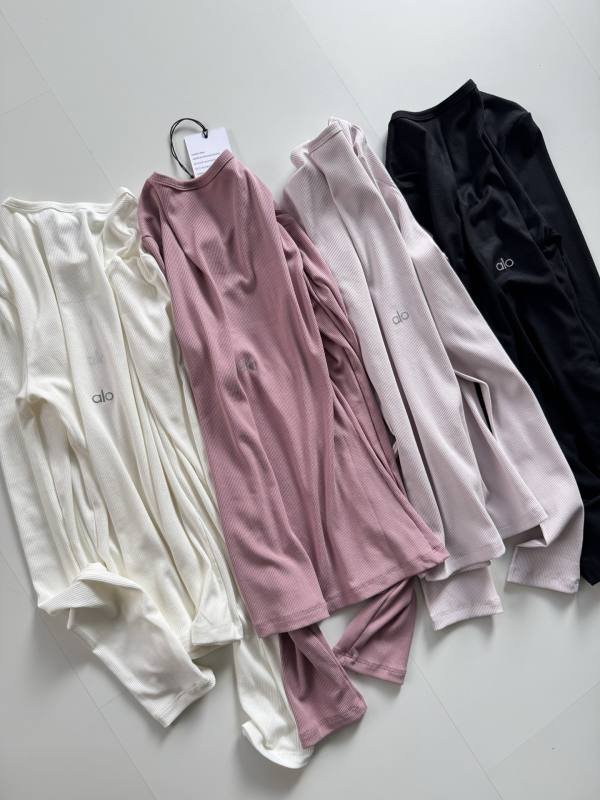 Alo Ribbed Modal Long Sleeve long sleeve everyday multicolor yoga