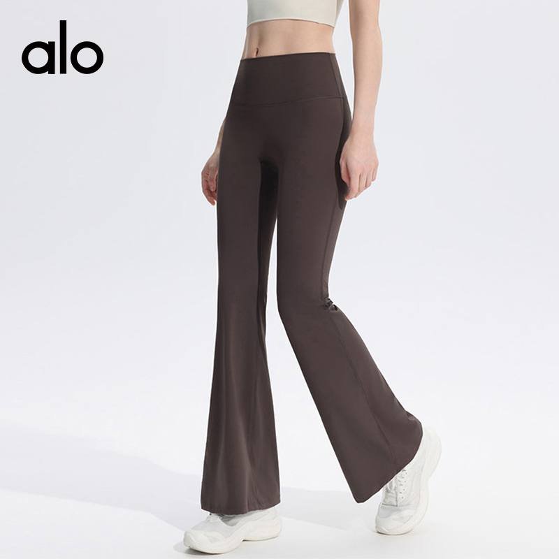 Alo Airbrush High-Waist Flutter Legging leggings yoga light blue and light pink