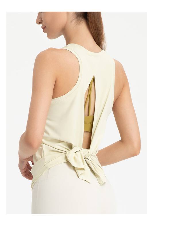 Canotta Lululemon yoga giallo chiaro